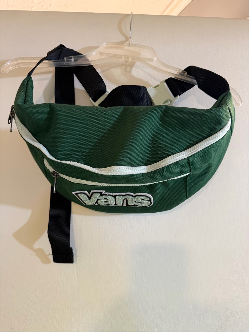 Vans Green Canvas Belt Bag with White Trim